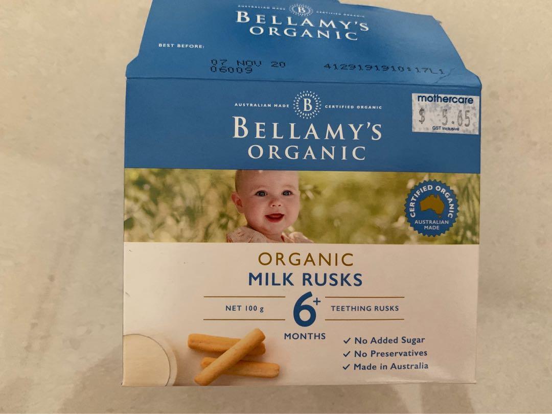 Bellamy milk rusk clearance