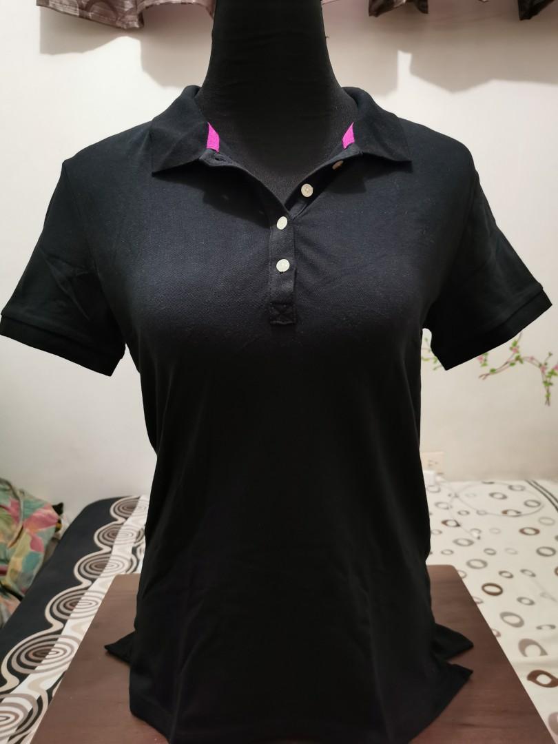 black collared polo shirt womens