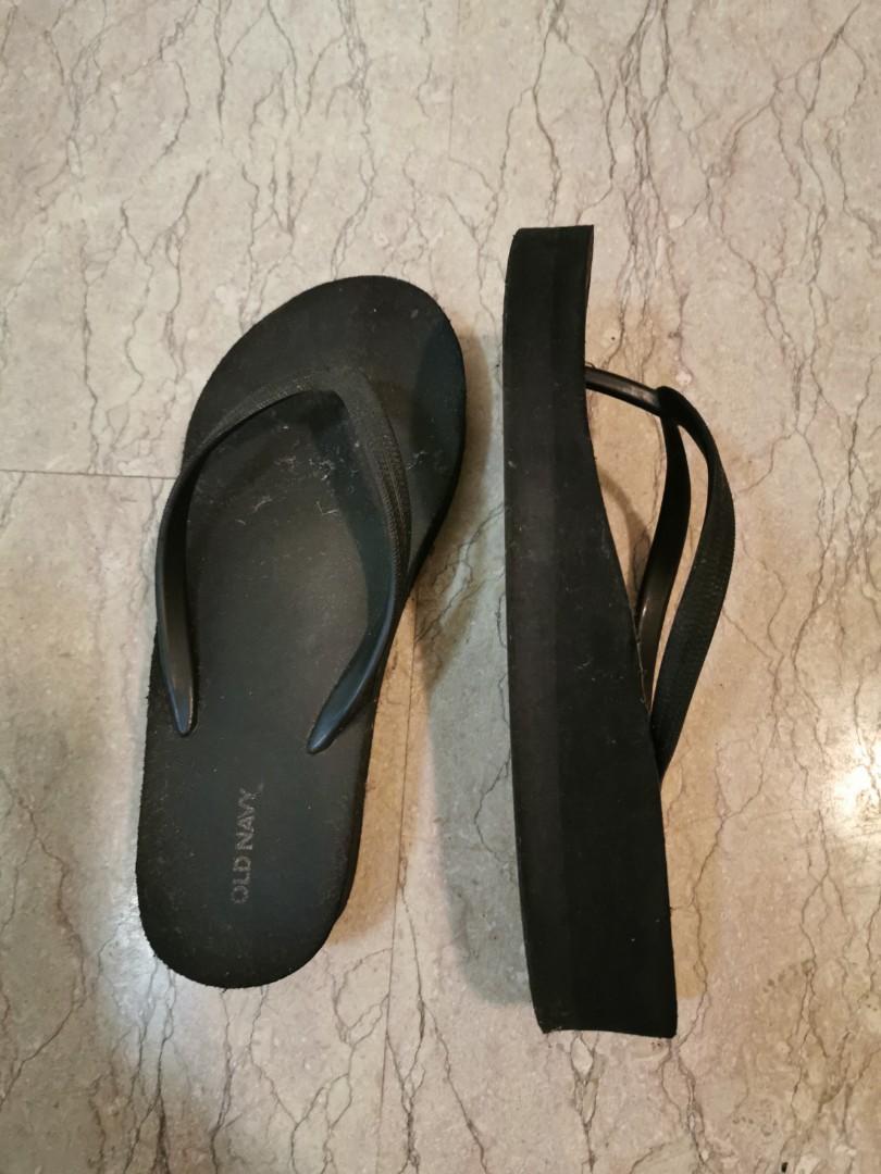 old navy black flats