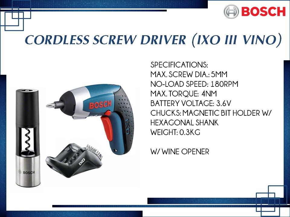 Bosch ixo discount iii