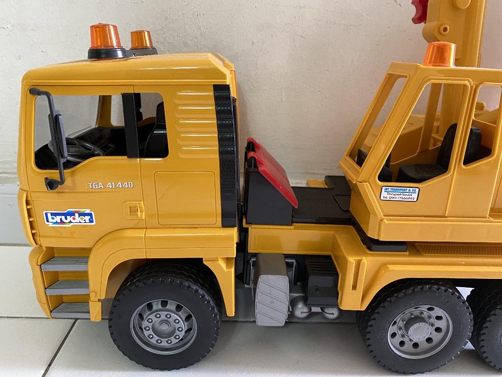 Bruder MAN TGA Crane Truck And Orange Side Loader Garbage, 58% OFF