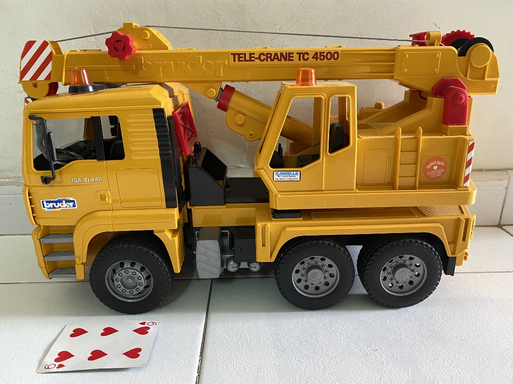 bruder man tga crane truck