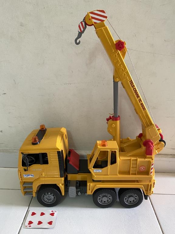 bruder toys man crane truck