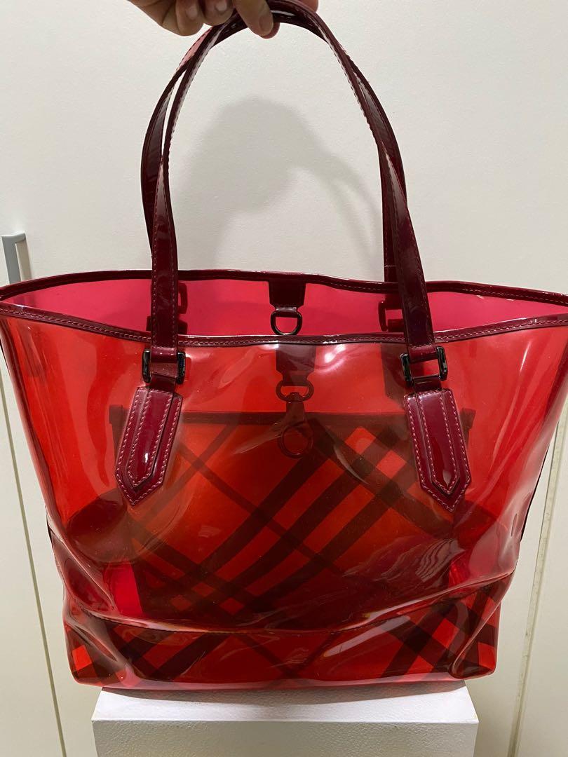 burberry transparent bag