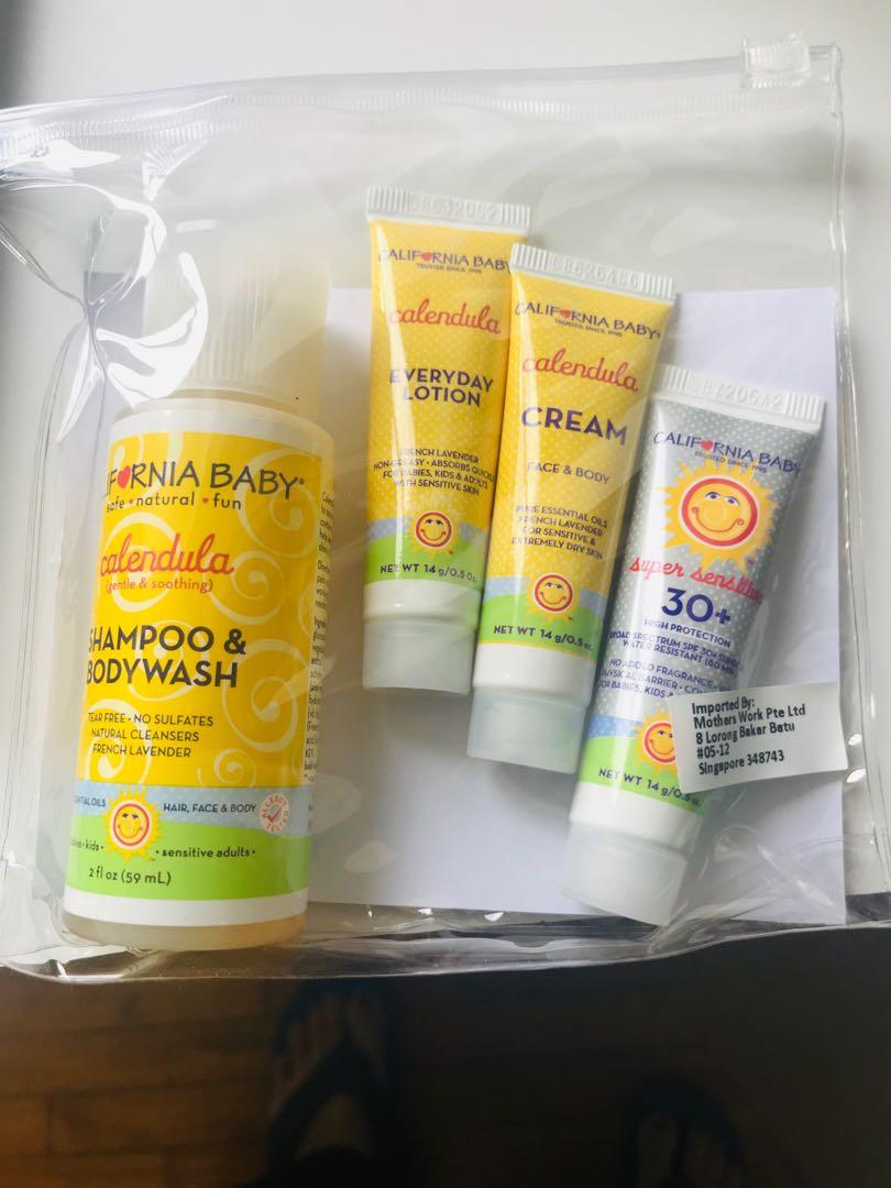 california baby travel set