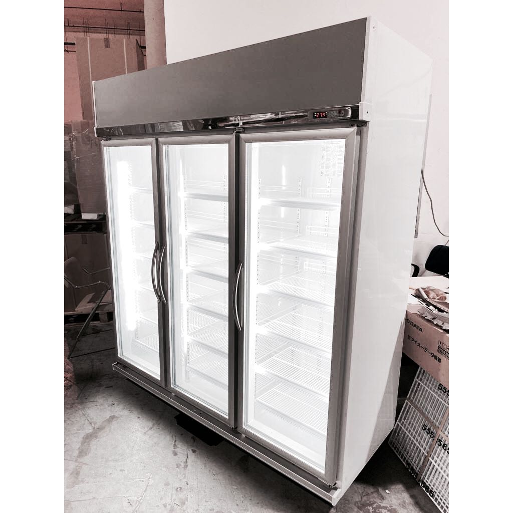 3 door hotsell glass commercial refrigerator