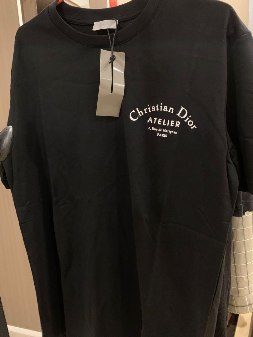 christian dior atelier black t shirt