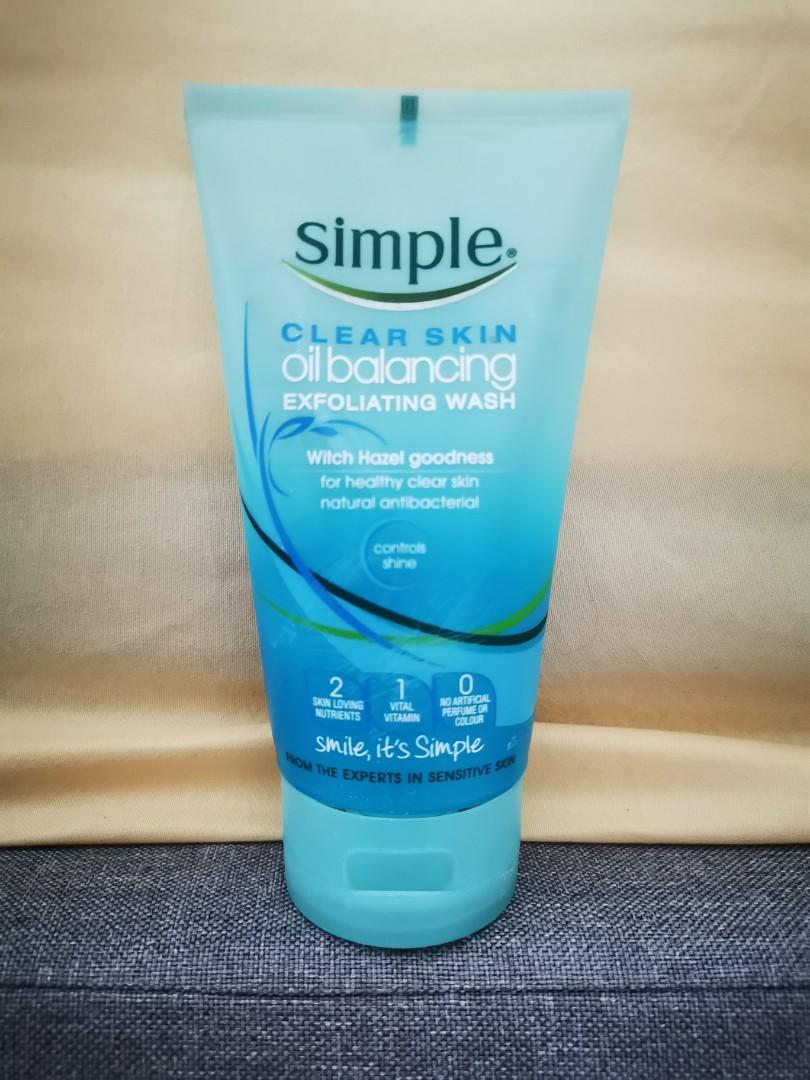 clear skin oil balancing exfoliating wash