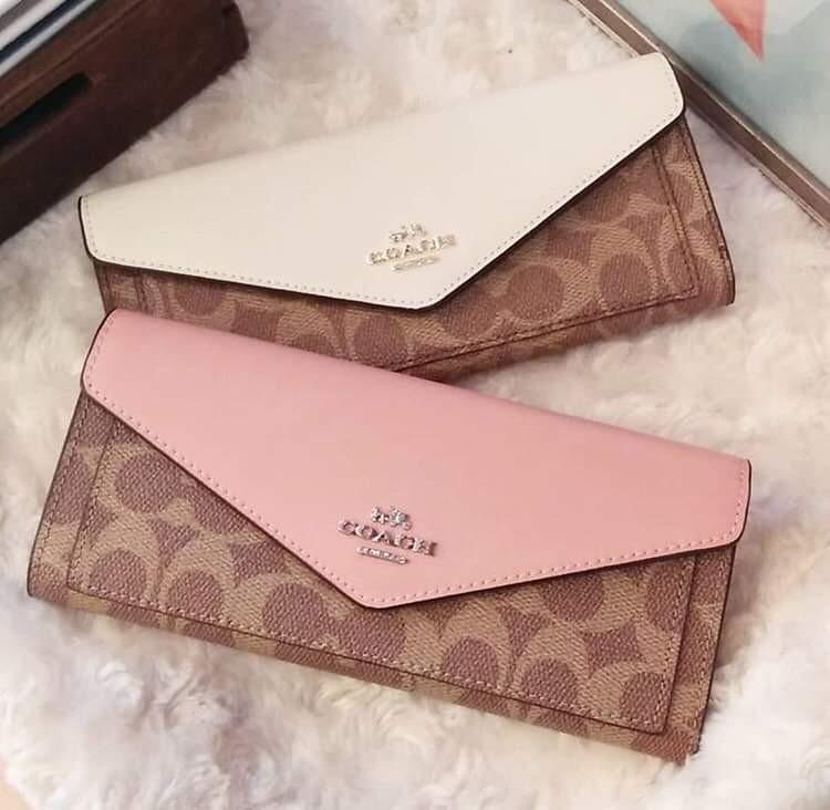 slim envelope wallet coach