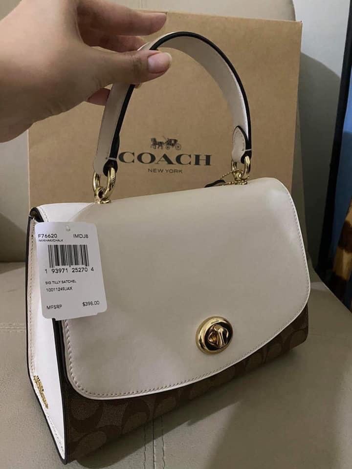 COACH TILLY BAG WITH TOP HANDLE AND SLING BAG, Women's Fashion, Bags