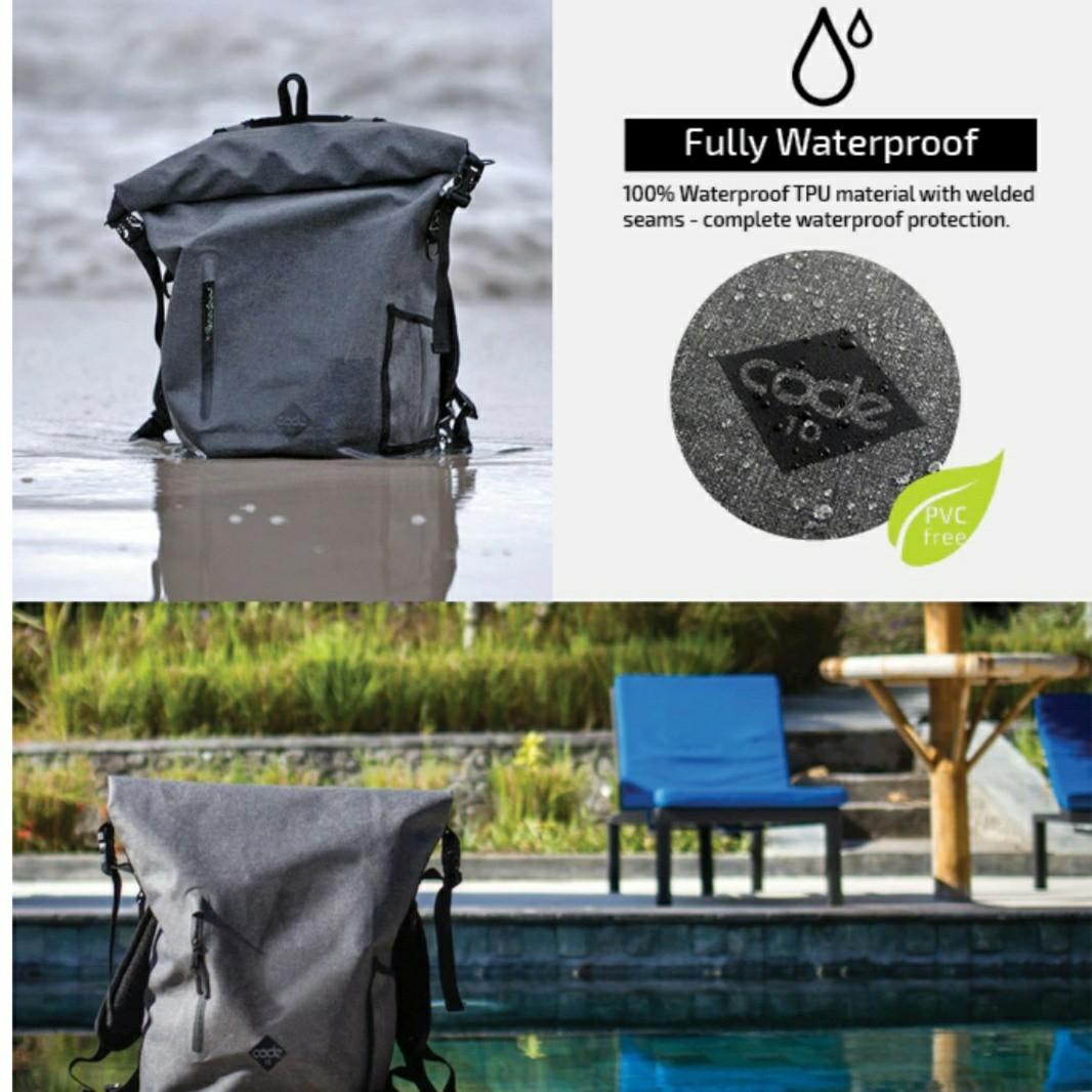 Code10 Brand New 100 20L Waterproof Theft Deterrant Multipurpose Backpack