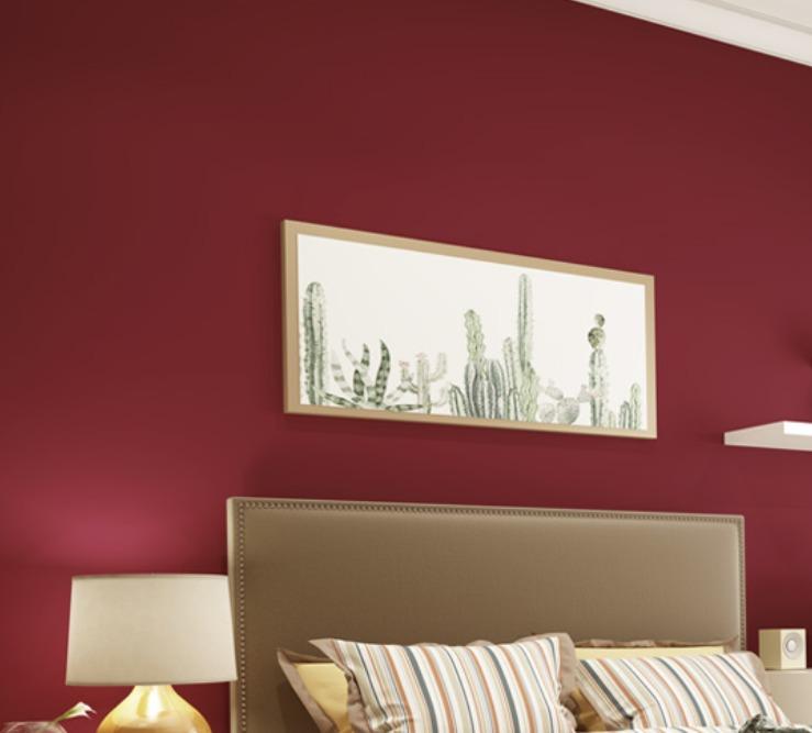 Dark Red Nordic Wallpaper Wall Sticker Home Decor Furniture Home Decor Others On Carousell
