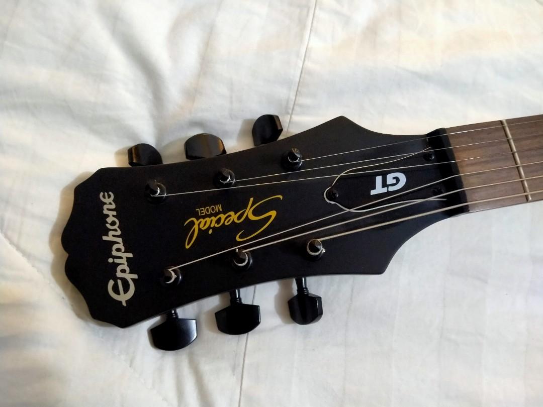 Epiphone SpecialII GT Electric Guitar Worn Black, Hobbies & Toys