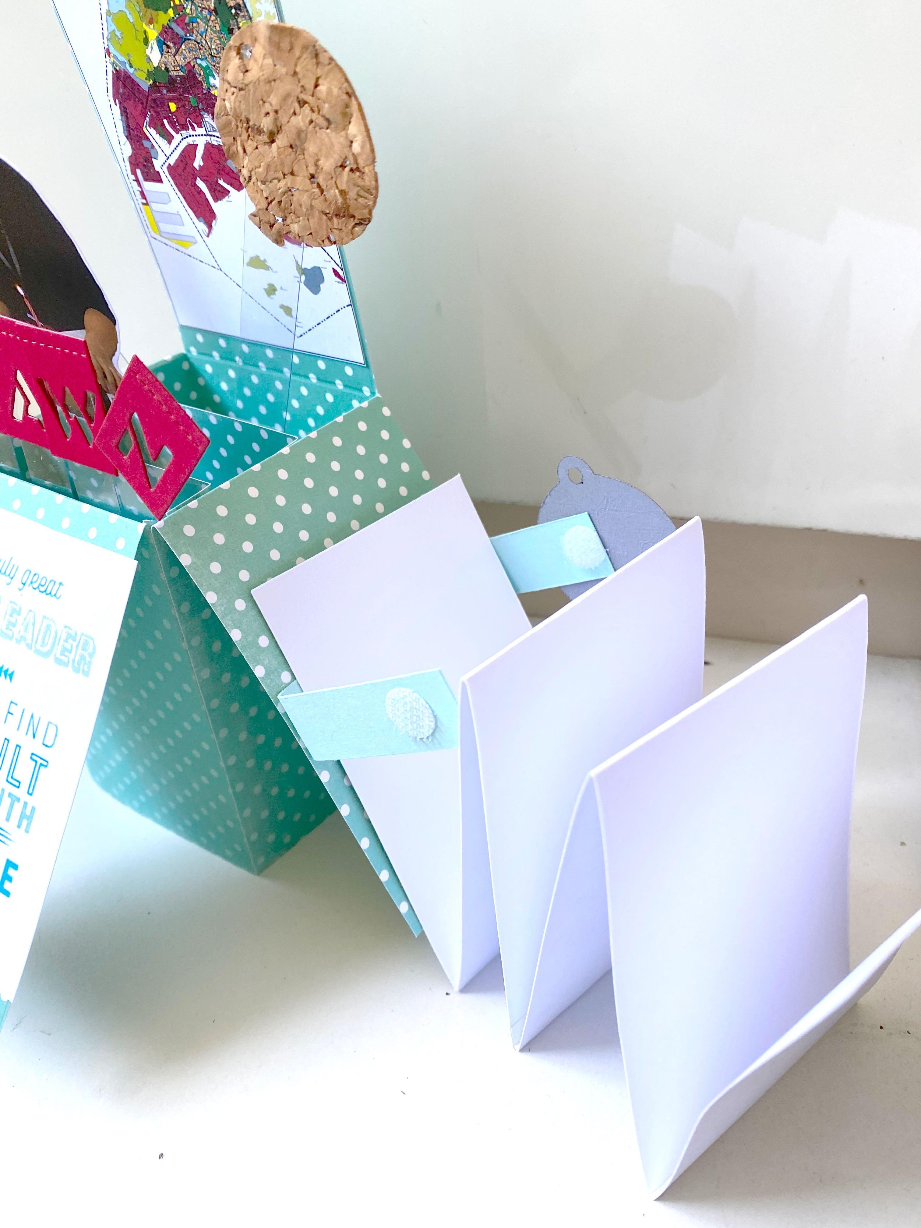 farewell team leader handmade large surprise pop up card