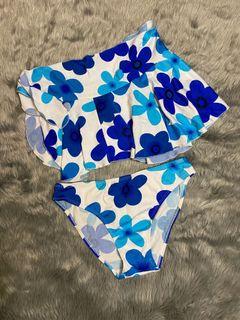 floral bottoms swimwear (underwear and cover-up skirt)