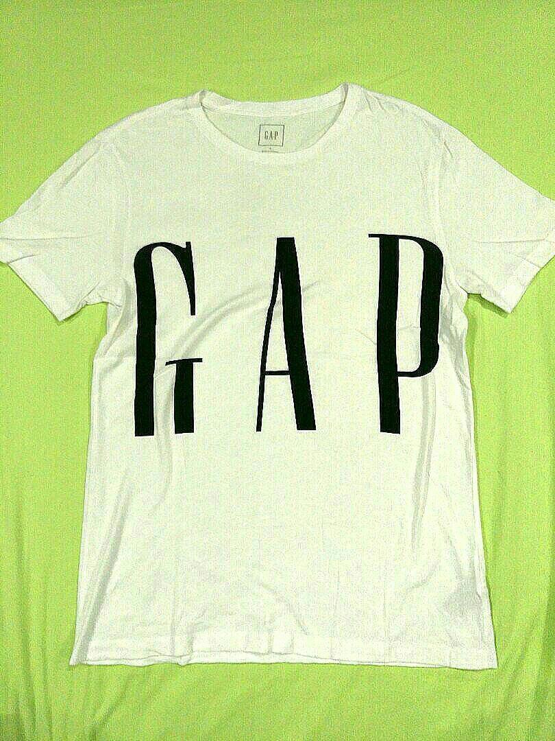 Gap Logo White T Shirt Men S Fashion Clothes Tops On Carousell