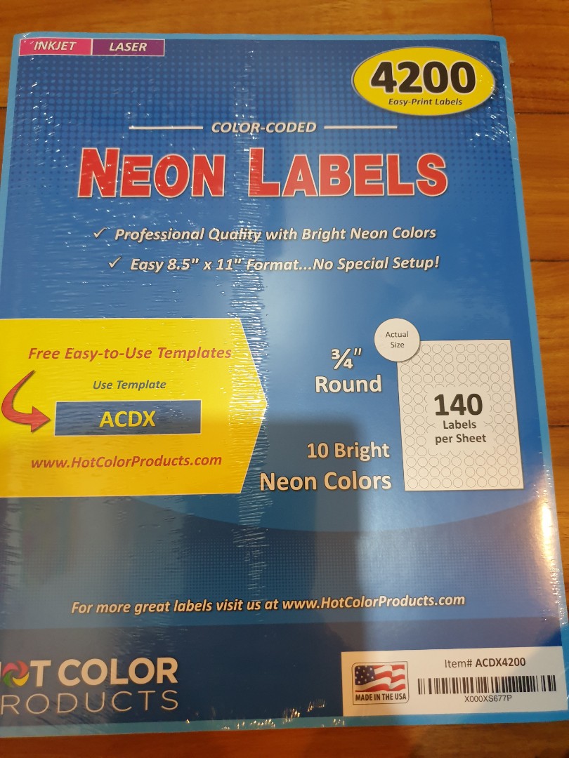 Garage Sale Pup 4200 3/4 quot Dot Labels Stickers Hobbies Toys