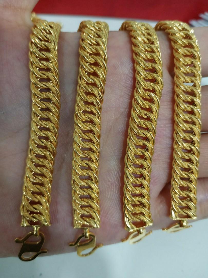 Gelang Tangan Dewasa Emas Asli 916 17 7cm Women S Fashion Jewellery On Carousell