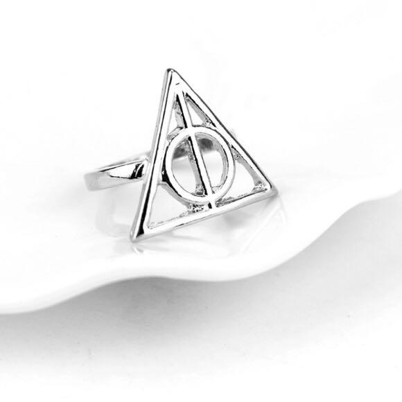 Deathly hallows clearance ring sterling silver