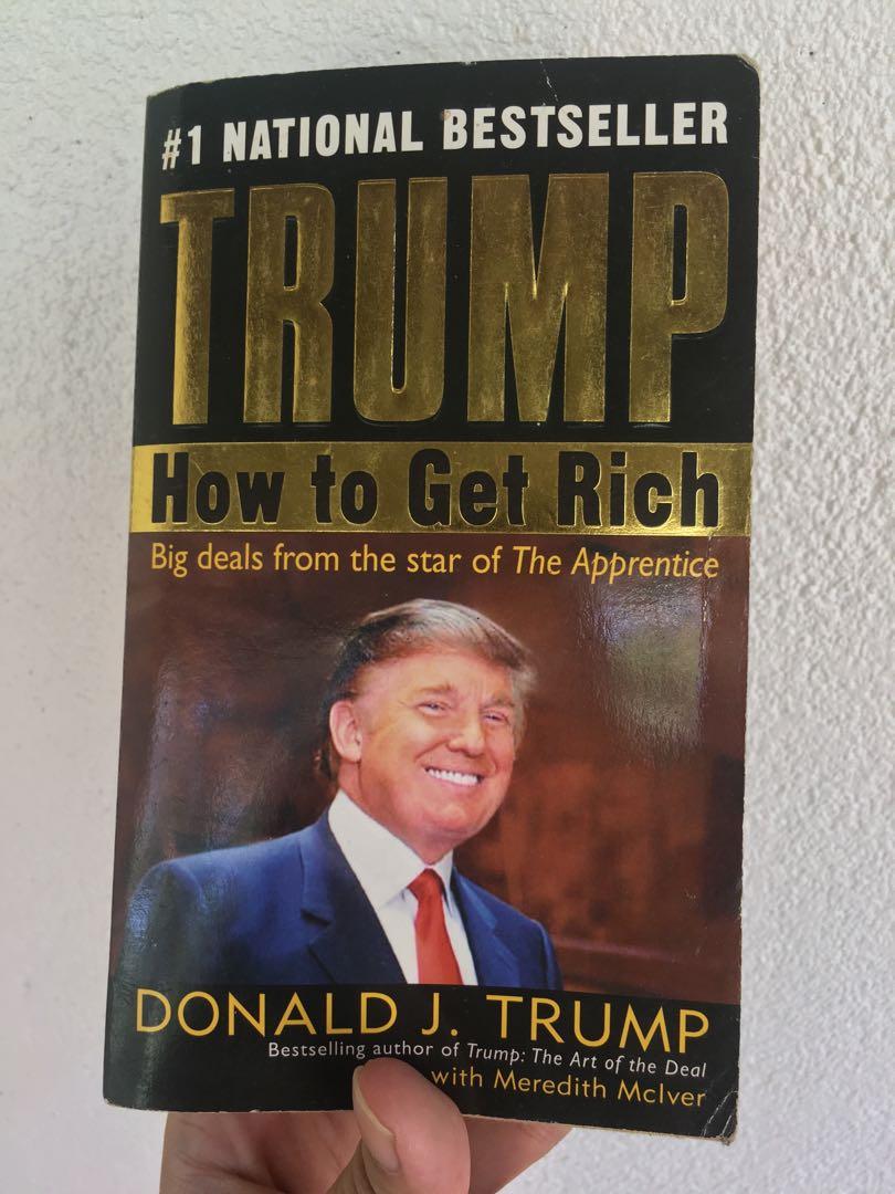 How To Get Rich Donald Trump Books Books On Carousell