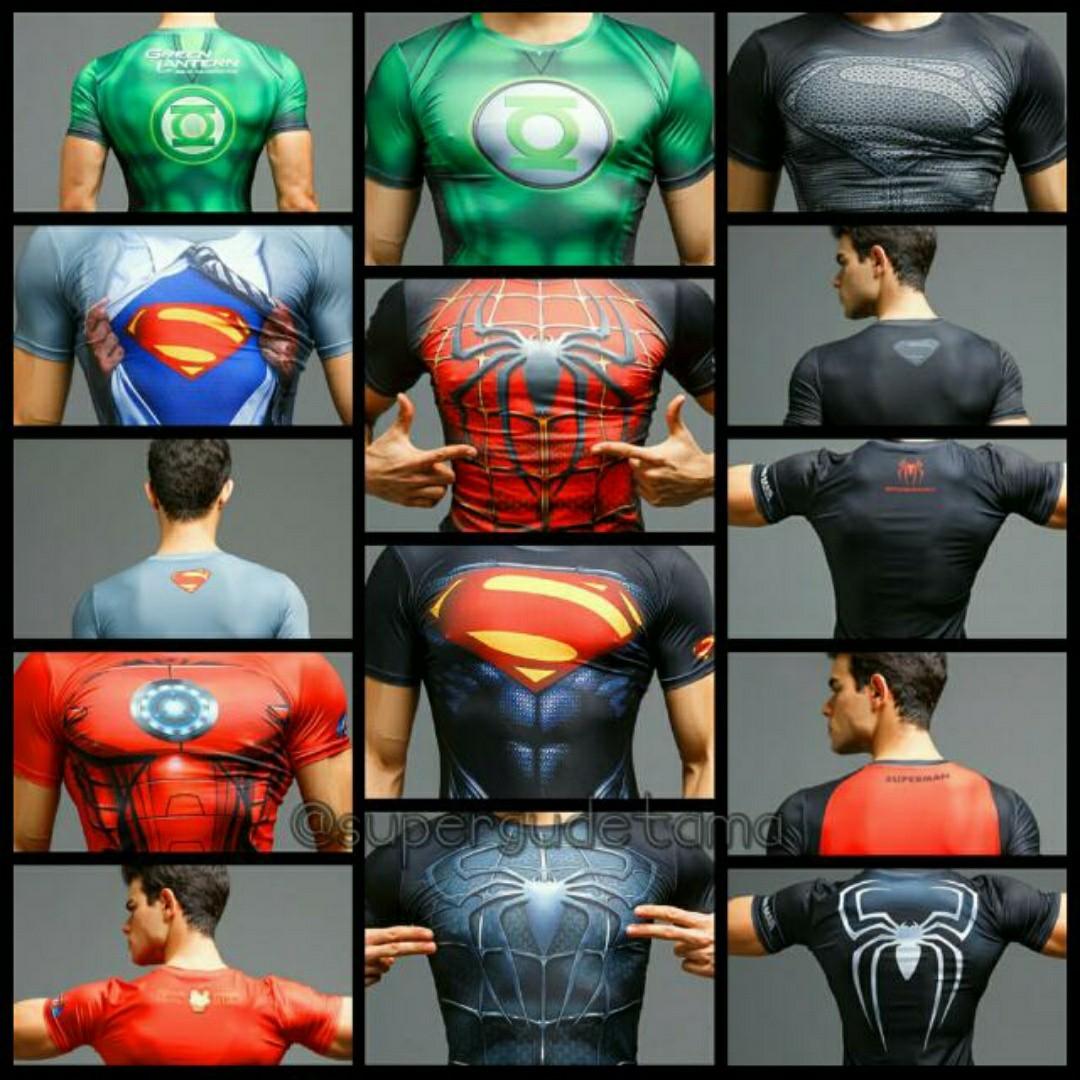 Preorder] [Limited stock available] Superhero Compression Shirt Tops,  Women's Fashion, Tops, Sleeveless on Carousell