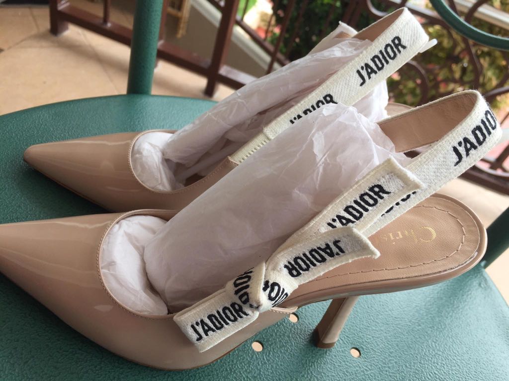 J Adior Pump Nude Patent Midi Heel Women s Fashion Footwear