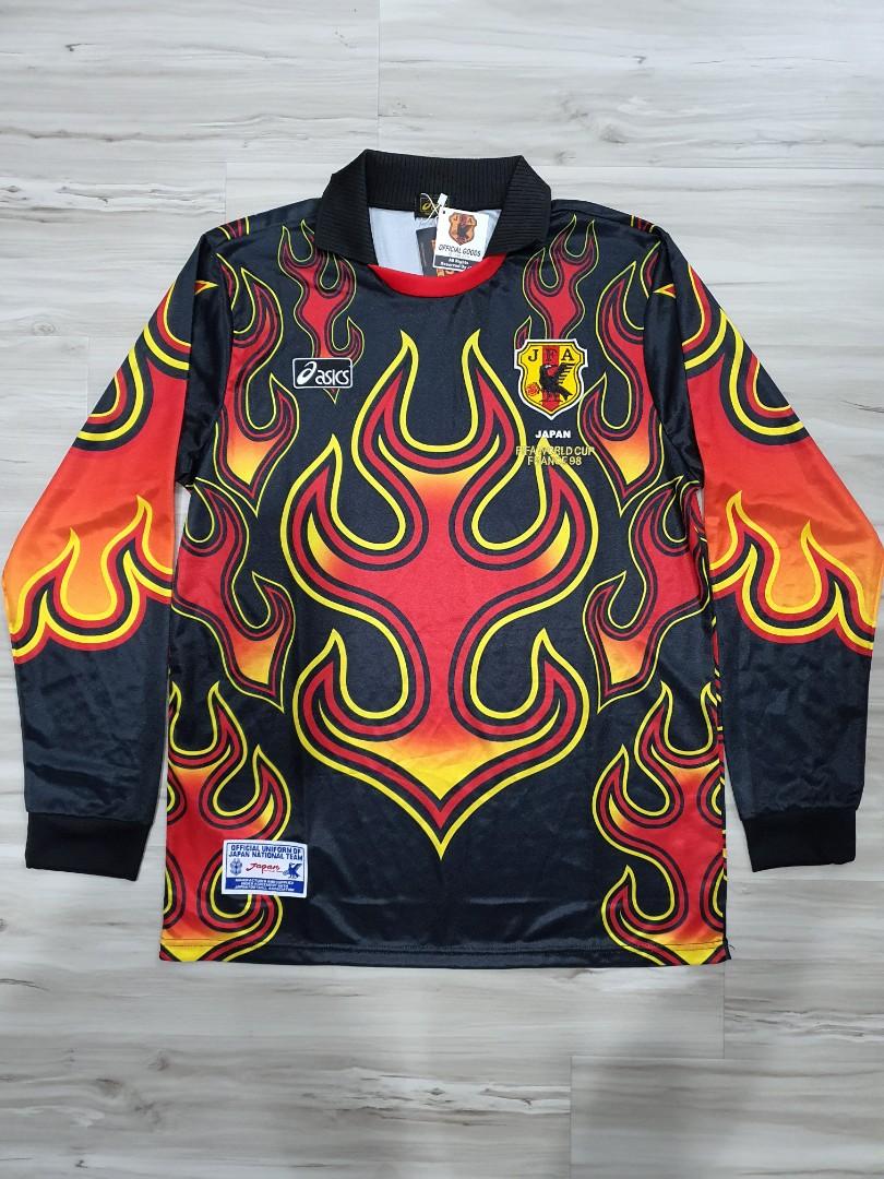 Japan FA World Cup 1998 Goalkeeper Home Jersey Men s Fashion