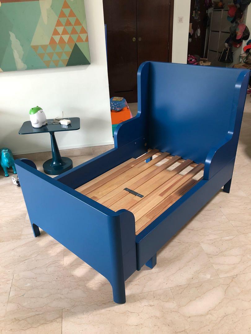 Kids Extendable Bed Ikea Busunge Babies Kids Baby Nursery Kids Furniture Childrens Beds On Carousell