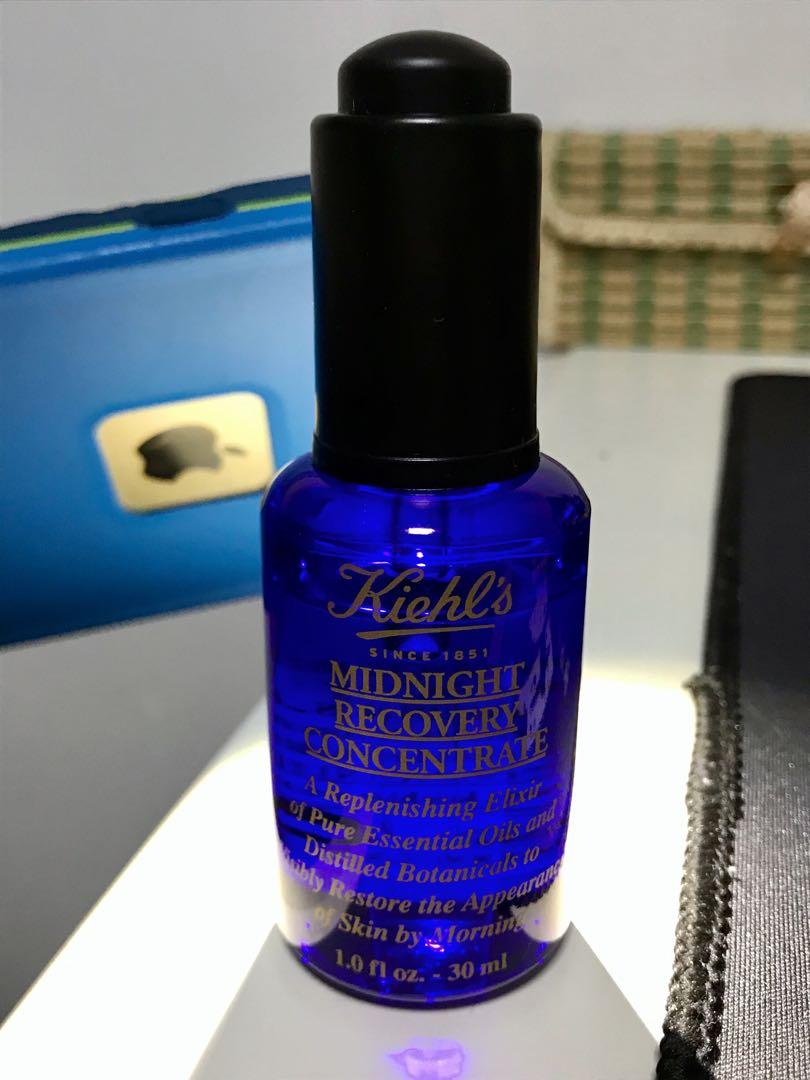 Kiehl’s Midnight Recovery Concentrate Facial Oil 30ml, Health & Beauty, Face & Skin Care on