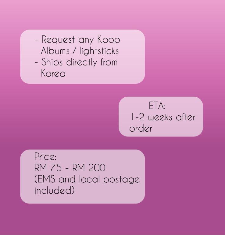 Kpop Album Lightstick Request s Bts Red Velvet Loona Seventeen Dreamcatcher Iz One Twice Blackpink Txt Gfriend Itzy K Wave On Carousell