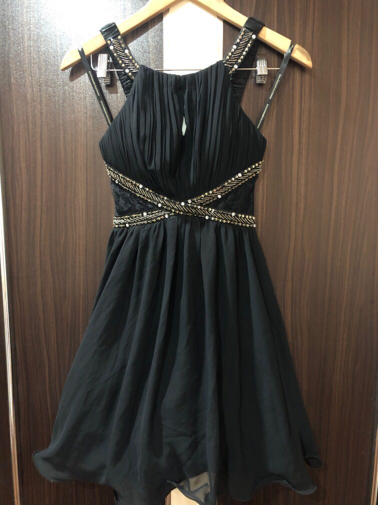 little mistress black prom dress