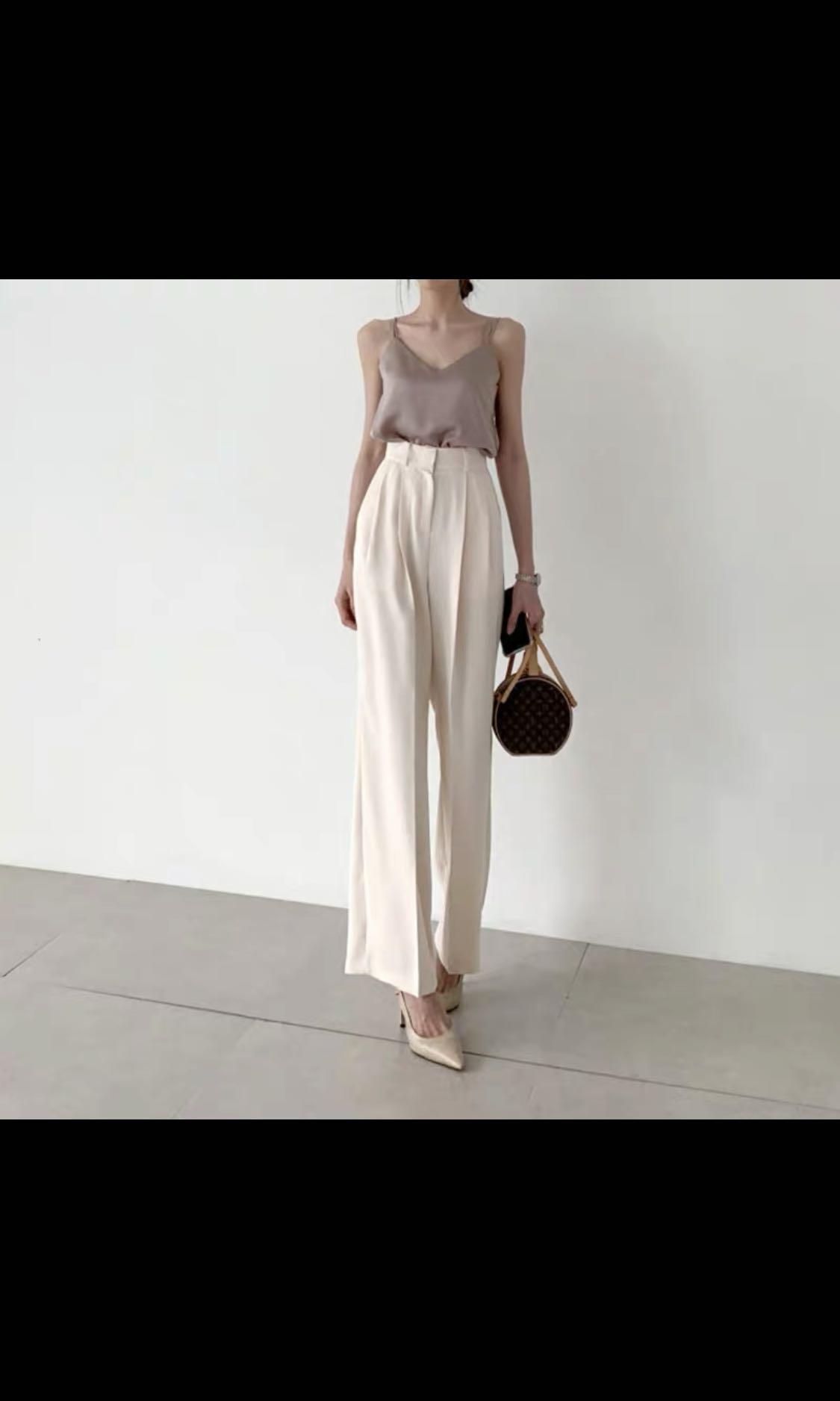 nude flare pants