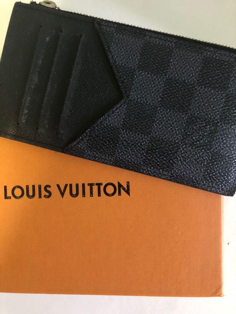 Louis Vuitton, Accessories, Louis Vuitton Damier Graphite Coin Card Holder  N6438 Mens Damier Graphite C