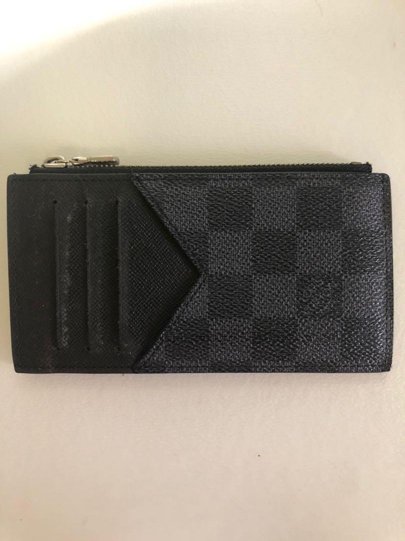 Louis Vuitton Louis Vuitton Damier Graphite Coin Card Holder Case Wallet  N64038