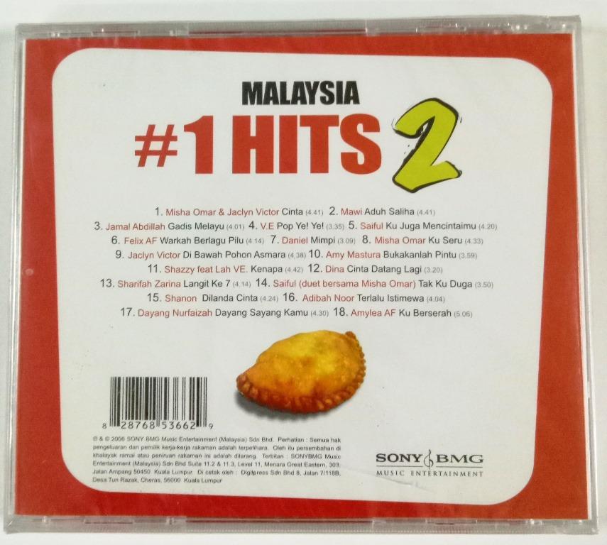 Malaysia 1 Hits Vol.2 CD Jamal Abdillah Misha Omar Jaclyn Victor