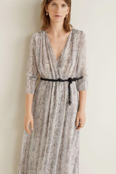 Mango Snake print dress