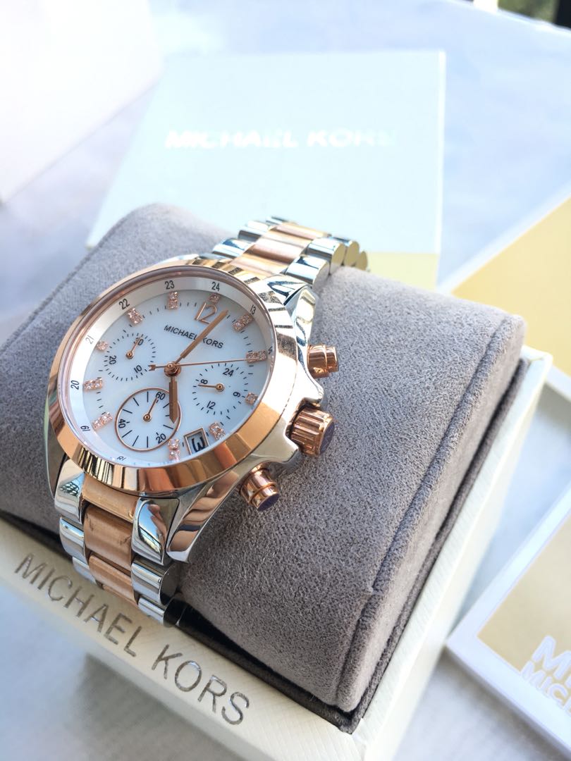 Mk swarovski crystal watch deals