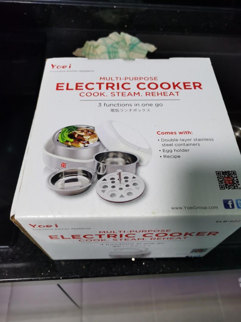 Multi Cooker (Category: Cookers) located in Singapore. Submitted by kcsy1985 (Listing ID 1011482697, Image 1). Description: Yoei electric multicooker... Only used once on a road trip to malacca to cook for me toddler firstborn... http://luckystore.com.sg/miscellaeneous/yoeitm-electric-lunch-box-elb-622.html Reason for selling: clearing space and underutilised....