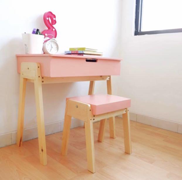 New 1 Set Meja Belajar Anak Minimalis Kursi Table Perabotan Rumah Di Carousell Kisaran harga meja belajar anak minimalis. new 1 set meja belajar anak minimalis kursi table