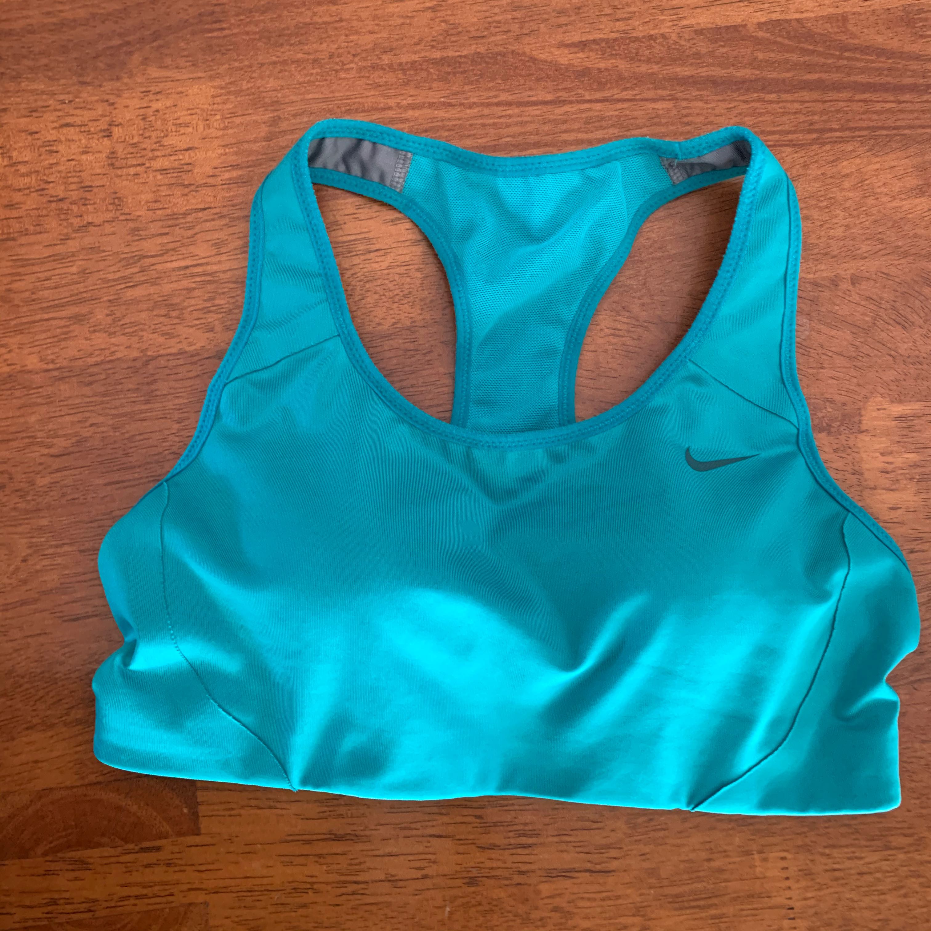 nike teal sports bra