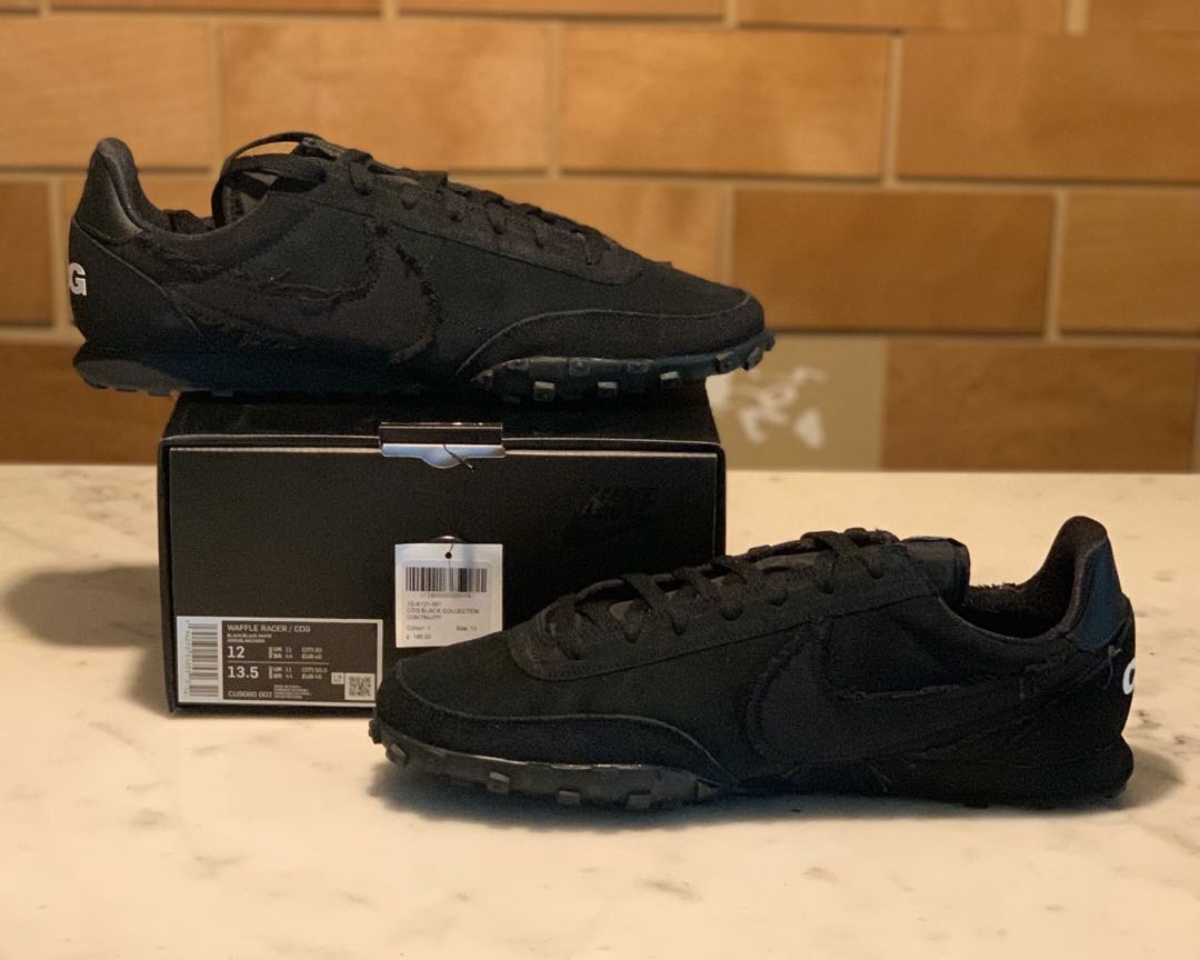 Nike X CDG Black Waffle Racer