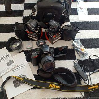 nikon d5500 18-55 kesayangan 100% terawat NO MINUS SC rendah