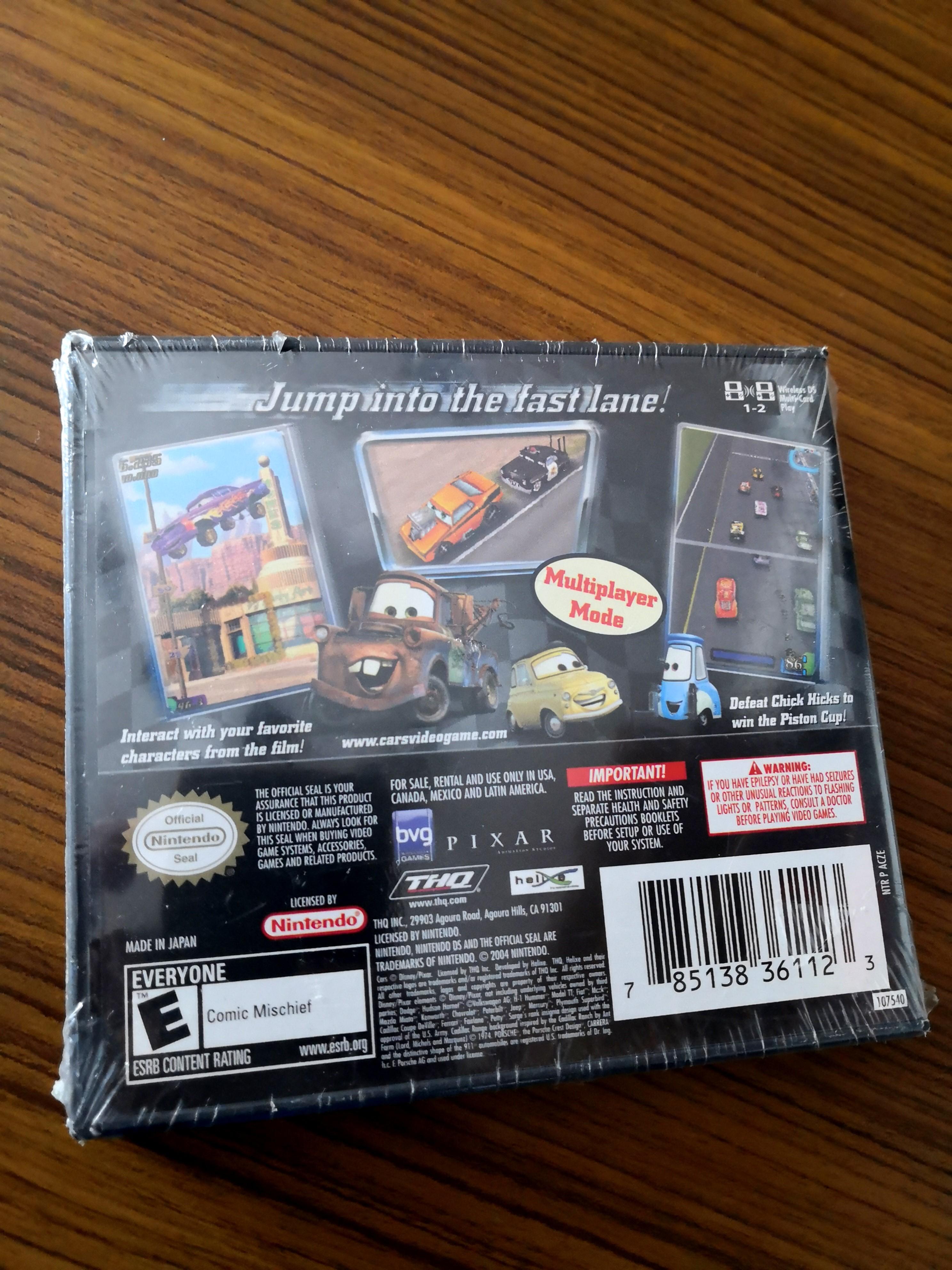 disney pixar cars nintendo ds