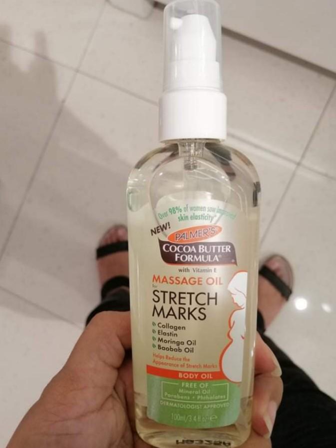 Palmer S Massage Oil Stretch Marks Health Beauty Skin Bath Body On Carousell