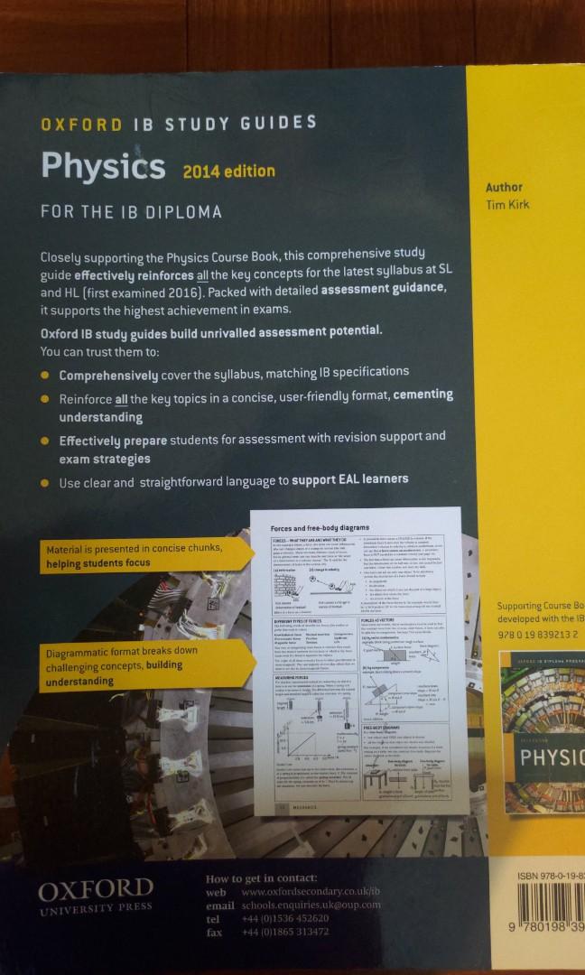 Physics Study Guide IB （分類：教科書）位於 Hong Kong。 由 gimdalf 提交（商品編號 1011511399，圖片 2）。簡介： 。