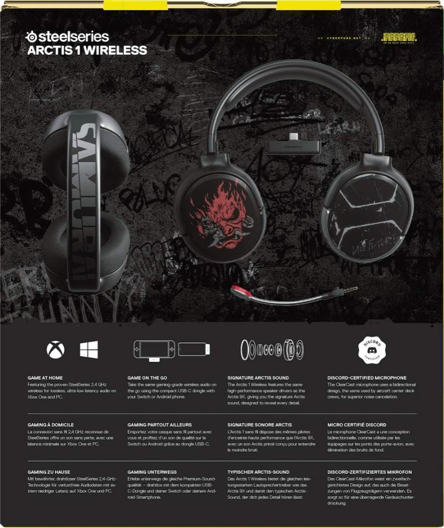Oeganda laden Afspraak Cyberpunk SteelSeries - Arctis 1 Wireless for Xbox, Audio, Headphones &  Headsets on Carousell