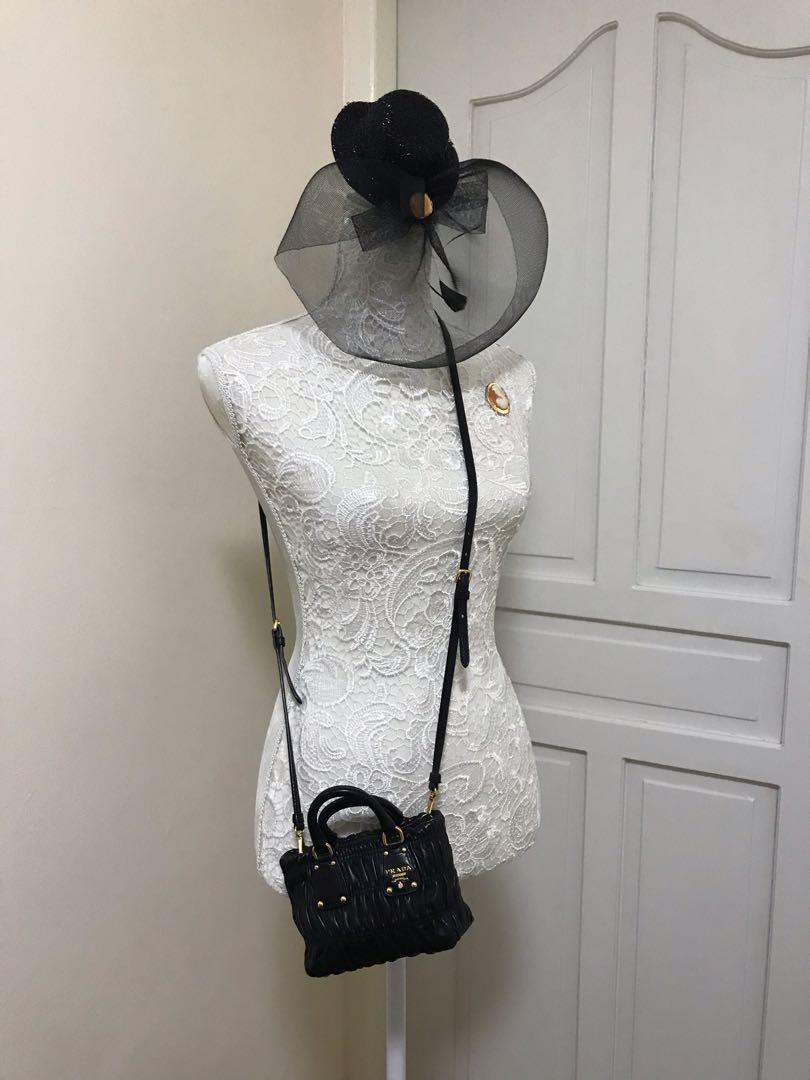 Prada nappa sale gaufre mini bag