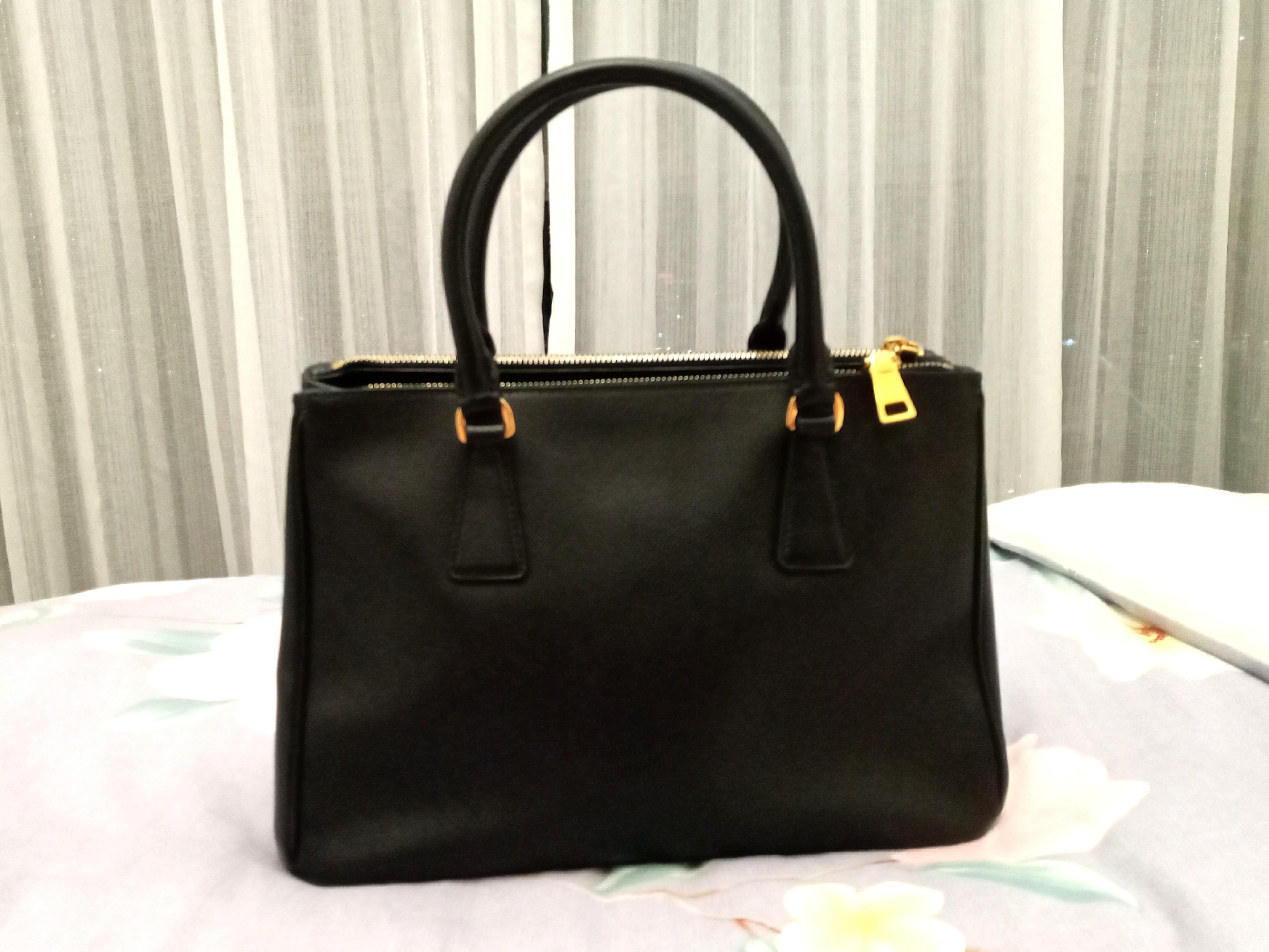 Prada black saffiano leather bag Clearance
