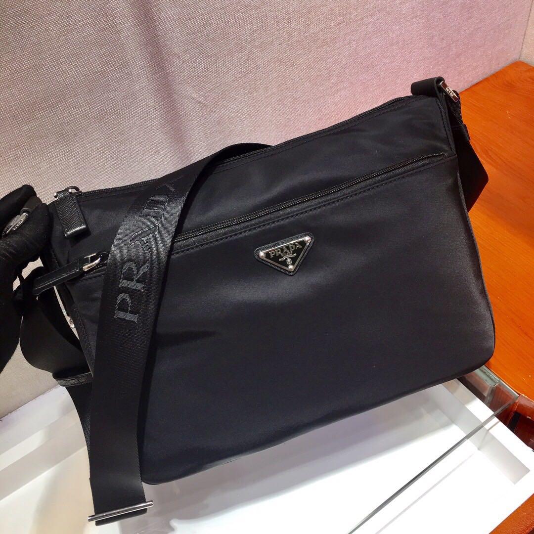 Prada Sling Bag black easy carry 53662, Men's Fashion, Bags, Sling Bags ...