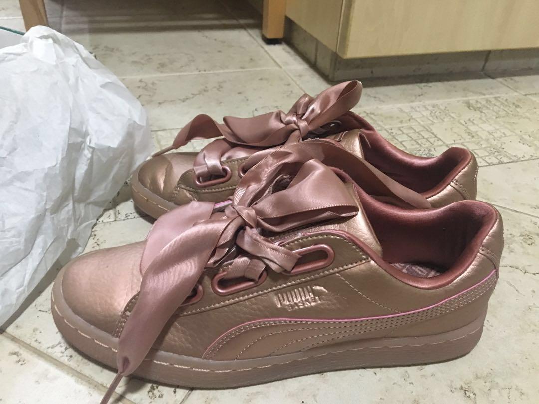 Puma basket heart copper 2025 rose